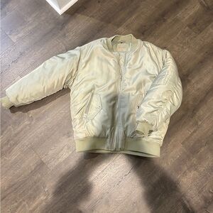 Blank NYC Light Green Bomber Jacket